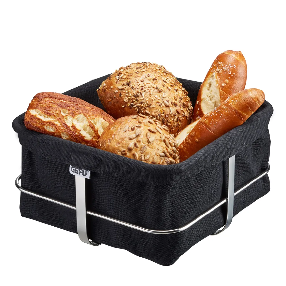Brotkorb BRUNCH, eckig, schwarz