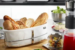 Brotkorb BRUNCH, oval, weiß