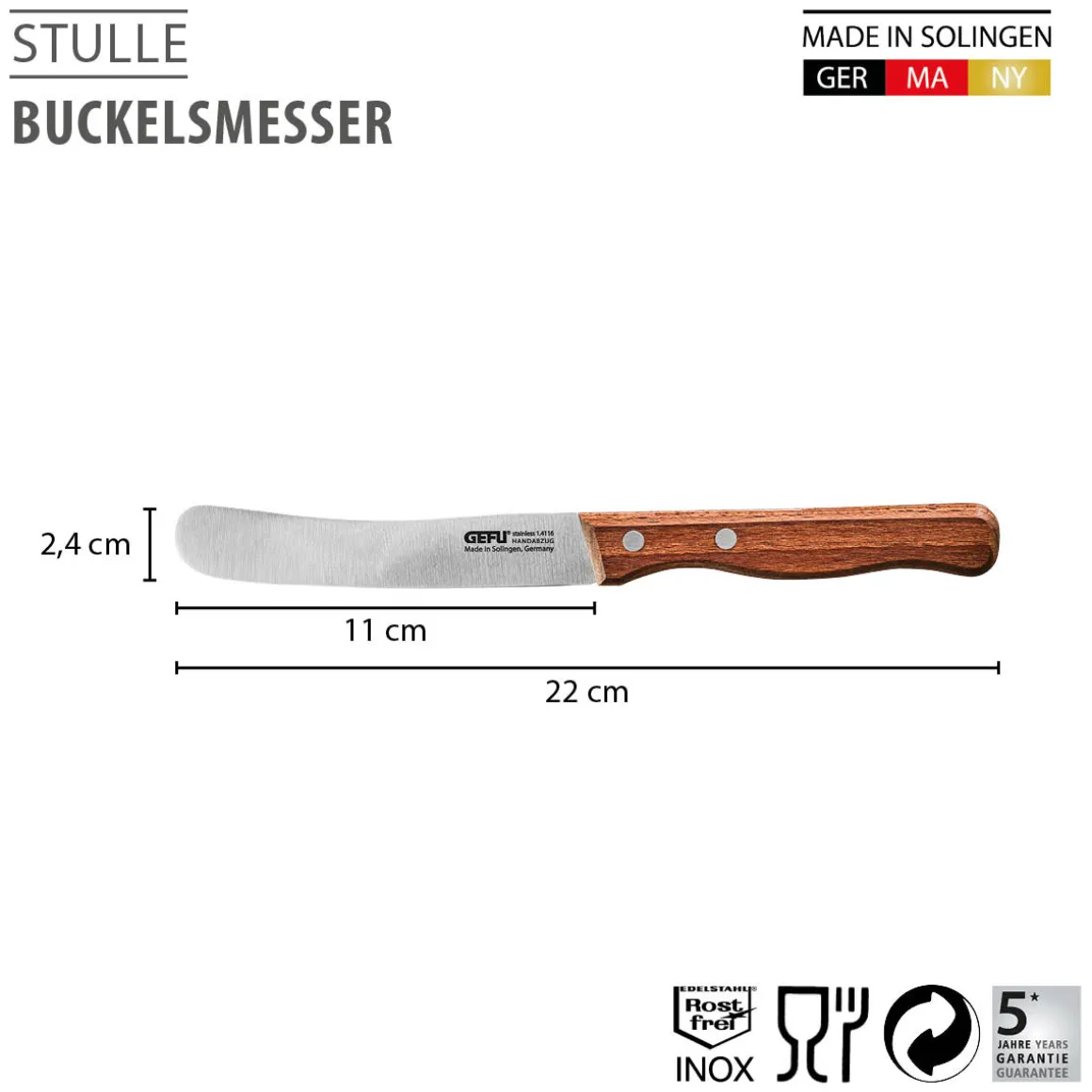 Buckelsmesser STULLE