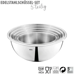 Edelstahlschüssel-Set, 5-teilig Schüssel-Set, 5-teilig