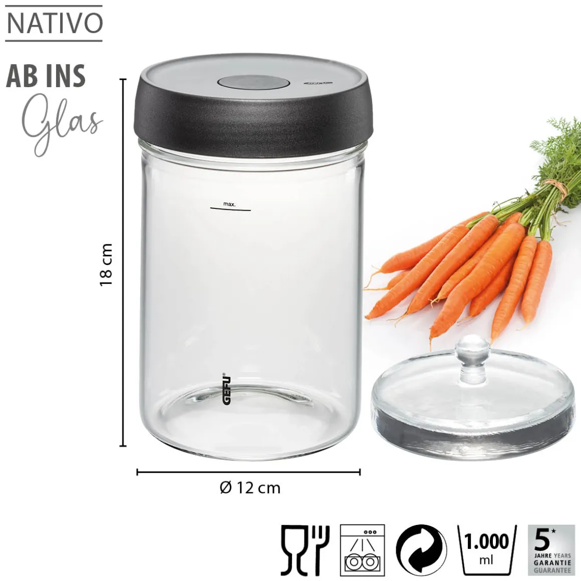 Fermentierglas NATIVO, 1 l