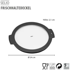 Frischhaltedeckel SELIO, Ø 24 cm