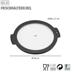 Frischhaltedeckel SELIO, Ø 26 cm