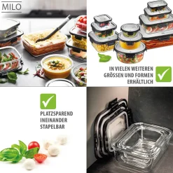Frischhaltedose MILO, rechteckig, 1500 ml