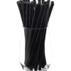 Glastrinkhalm FUTURE, 23 cm schwarz 25 Stück mit 2 Bürsten