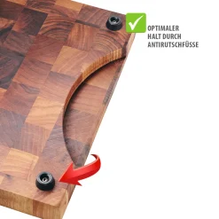 Hackblock ENNO, Walnussholz