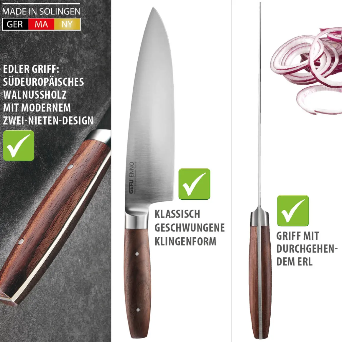 Kochmesser ENNO, 20 cm