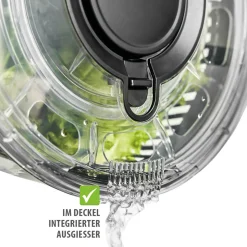 Salatschleuder mit Push-Mechanismus, 5 L