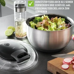 Salatschleuder PULLIT, Edelstahl, 4,5 L