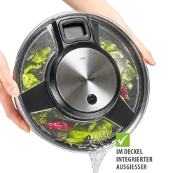 Salatschleuder SPEEDWING®, Edelstahl, 5 L