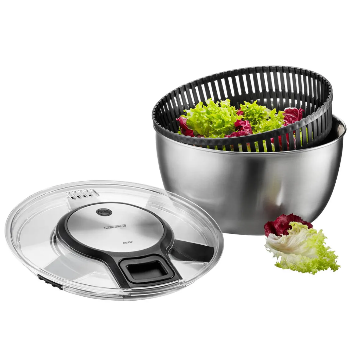 Salatschleuder SPEEDWING®, Edelstahl, 5 L