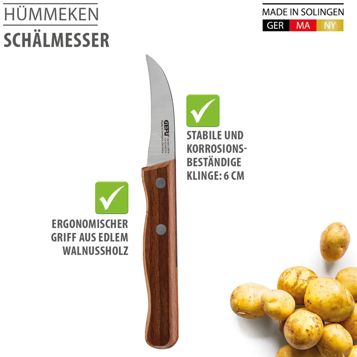 Schälmesser HÜMMEKEN