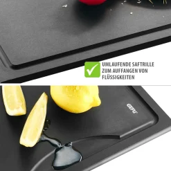 Schneidebrett SLIZE, groß mit Saftrille