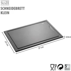 Schneidebrett SLIZE, groß mit Saftrille