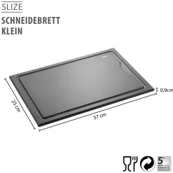 Schneidebrett SLIZE, mittel mit Saftrille