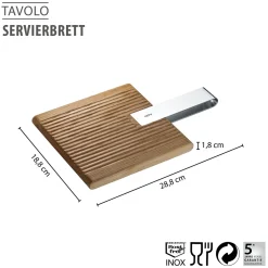 Servierbrett TAVOLO, quadratisch