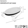 Servierplatte mit Zange PRESENTO