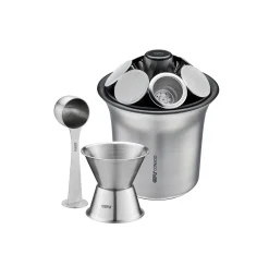 Set: Trichter und Kaffeemaß-Set CONSCIO + 4 Kaffeekapseln CONSCIO + 80 Ersatz-Aroma-Sticker CONSCIO + Kaffeesatz Sammelbehälter CONSCIO