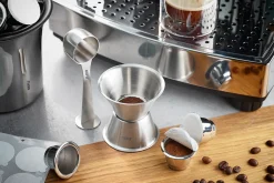 Set: Trichter und Kaffeemaß-Set CONSCIO + 4 Kaffeekapseln CONSCIO + 80 Ersatz-Aroma-Sticker CONSCIO