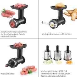 Set: Trommelreibe + Fleischwolfvorsatz TRANSFORMA®
