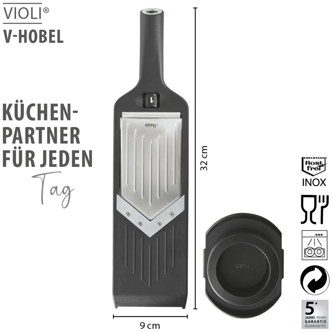 Set: V-Hobel VIOLI® + Pendel-Sparschäler SWING