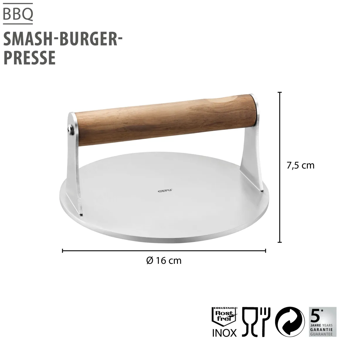 Smash-Burgerpresse BBQ