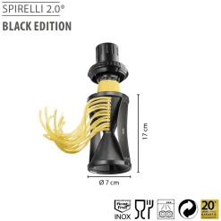 Spiralschneider SPIRELLI® 2.0 BLACK EDITION inkl. Reinigungsbürste