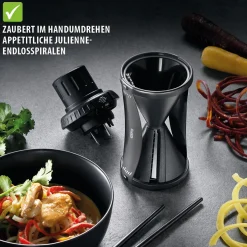 Spiralschneider SPIRELLI® 2.0 BLACK EDITION inkl. Reinigungsbürste