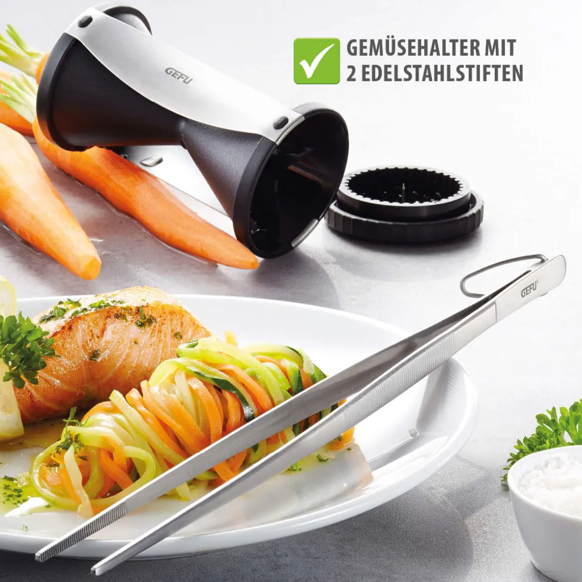 Spiralschneider SPIRELLI® inkl. Reinigungsbürste