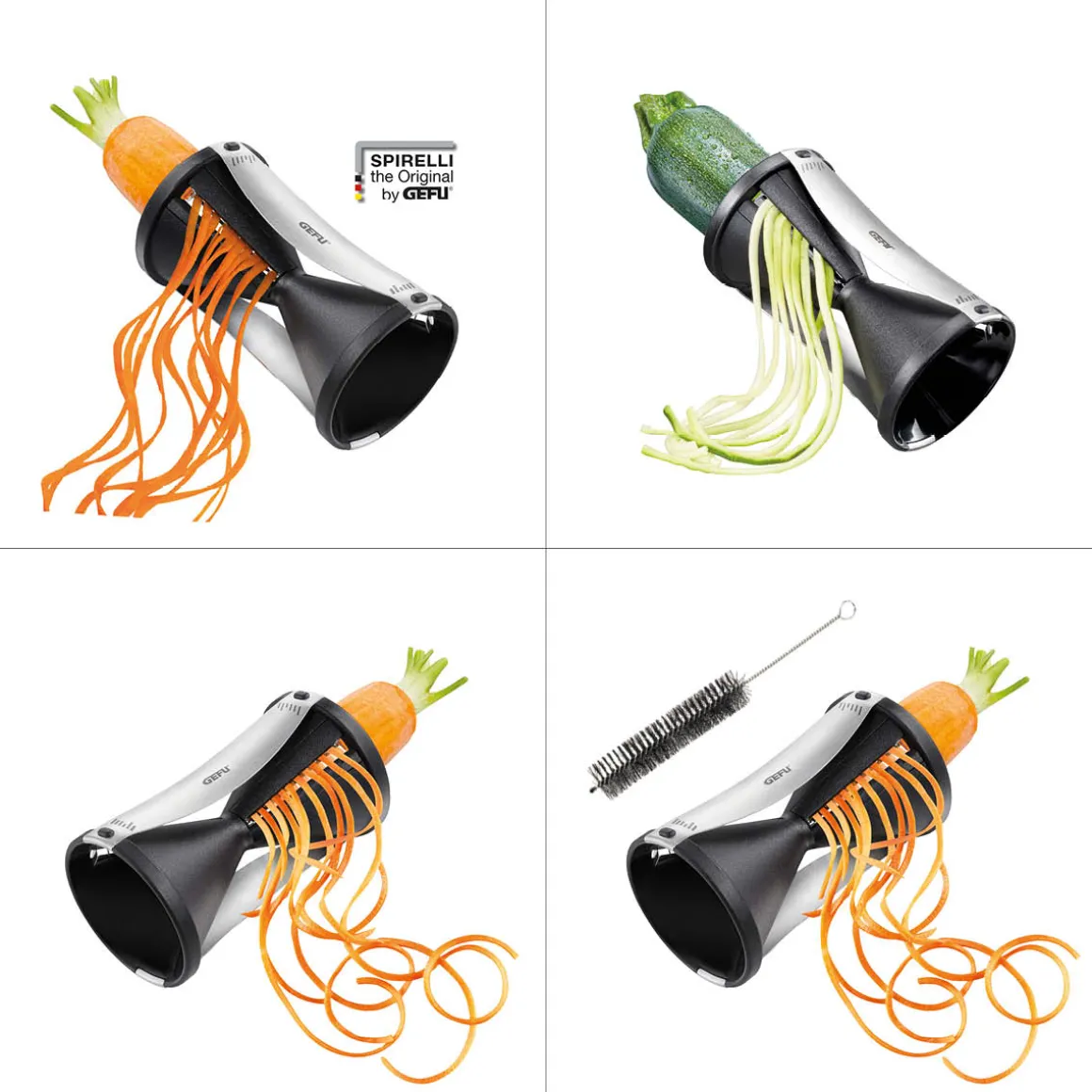 Spiralschneider SPIRELLI® inkl. Reinigungsbürste