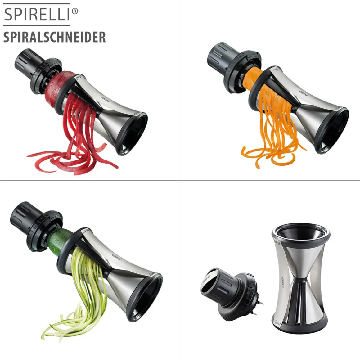 Spiralschneider SPIRELLI® XL inkl. Reinigungsbürste