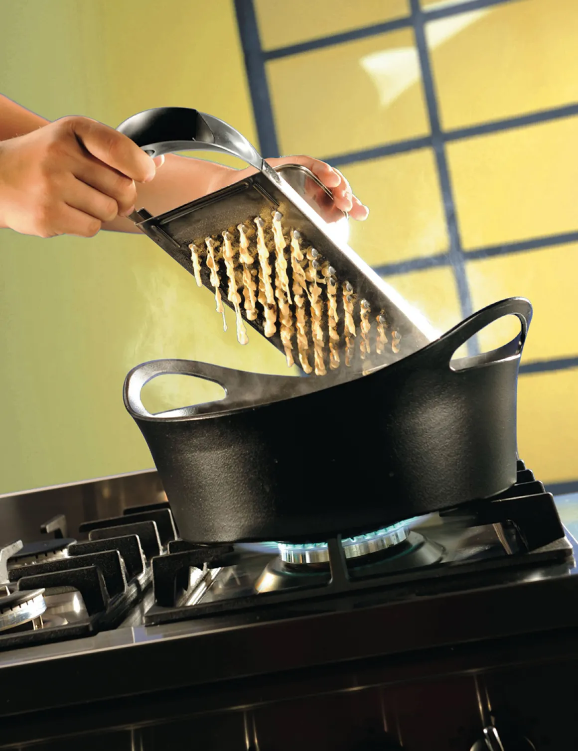 Spätzlehobel Edelstahl TRADIZIONE, lange Spätzle