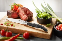 Steakmesser-Set BASCO, 4 Stück in edler Kiefernholz-Box
