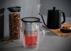 Teeglas mit Teefilter MIRA