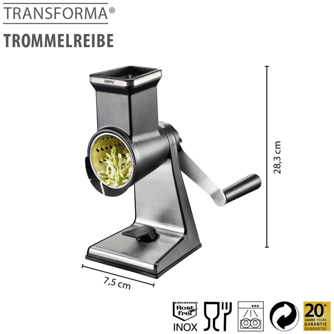 Trommelreibe TRANSFORMA®