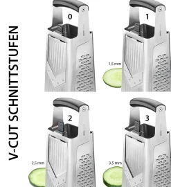 Vierkantreibe V-CUT mit verstellbarem Hobel