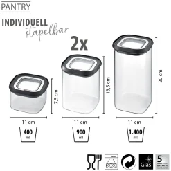 Vorratsdosen-Set PANTRY, 4-teilig
