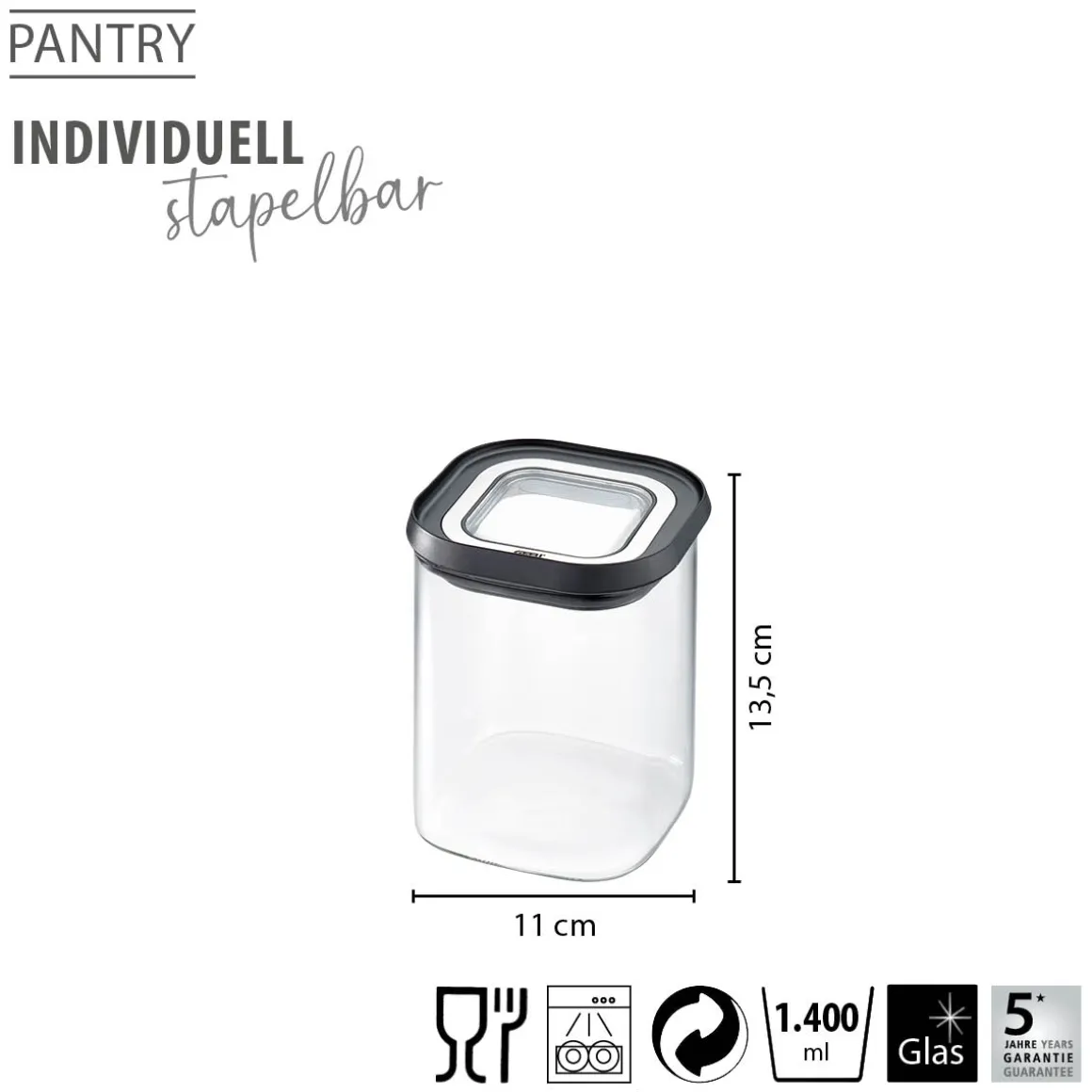 Vorratsdose PANTRY, 900 ml